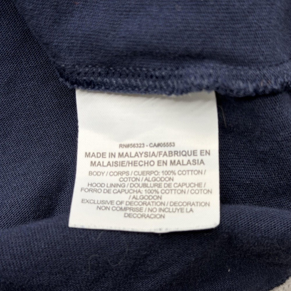 Nike Hoodie Mens Large Navy Blue‎ Cotton Jersey Pullover Long Sleeve 807249-451 - Picture 9 of 10